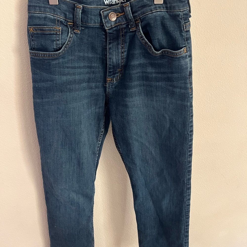 Wrangler Boys Dark Blue Classic Straight Jeans